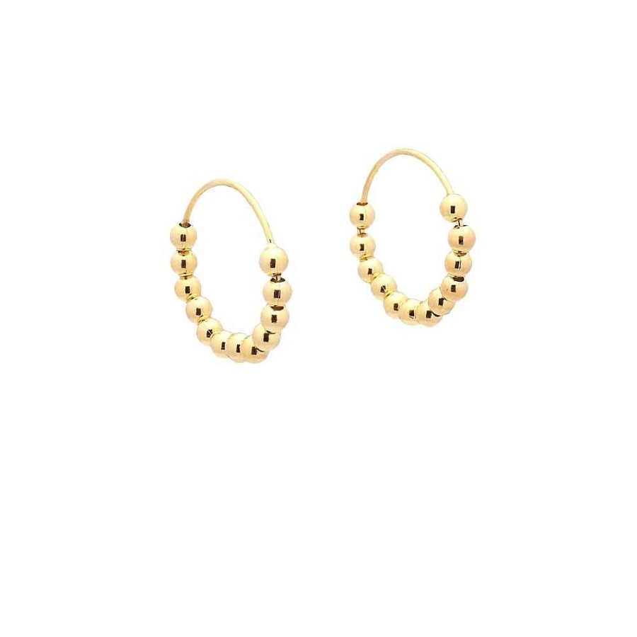 Pendientes Brillo | Aros Plata Chapada Litle Balls12