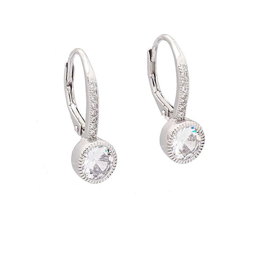 Pendientes Brillo | Pendiente De Plata Dormilona Chat N