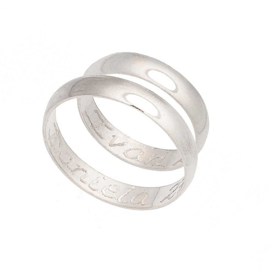 Anillos Brillo | Alianza Plata Basic 4