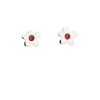 Pendientes Brillo | Pendientes Plata Presi N Flor Color Rub