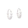 Pendientes Brillo | Pendientes Plata Aro Bolitas 3X15