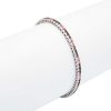 Pulseras Brillo | Pulsera De Plata Circonitas Multi Riviere 2.9