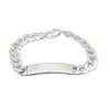 Pulseras Brillo | Pulsera Esclava De Plata De Ley Barbada 10Mm 21Cm