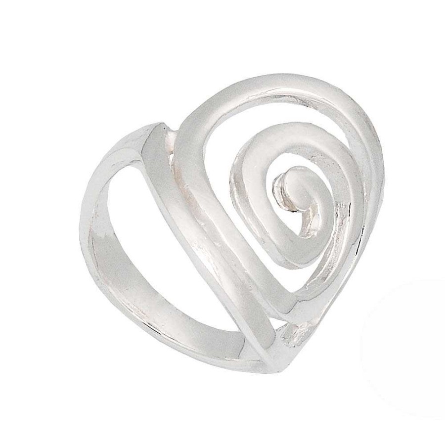 Anillos Brillo | Anillo De Plata Espiral