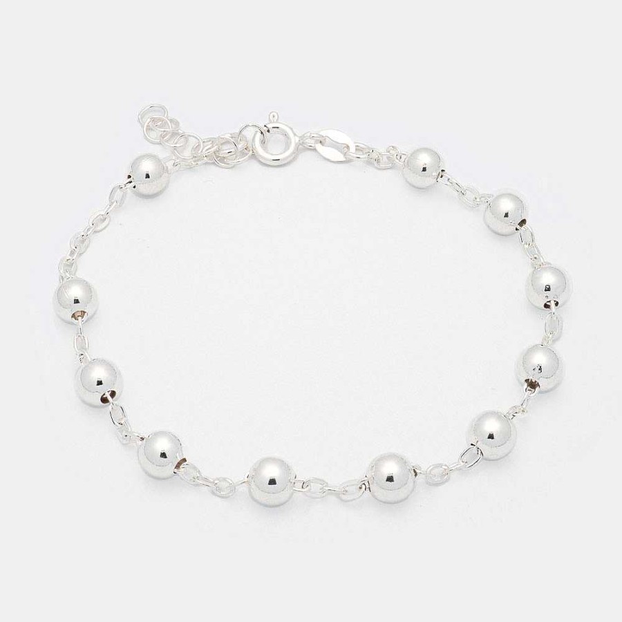 Pulseras Brillo | Pulsera Plata Denario 5Mm