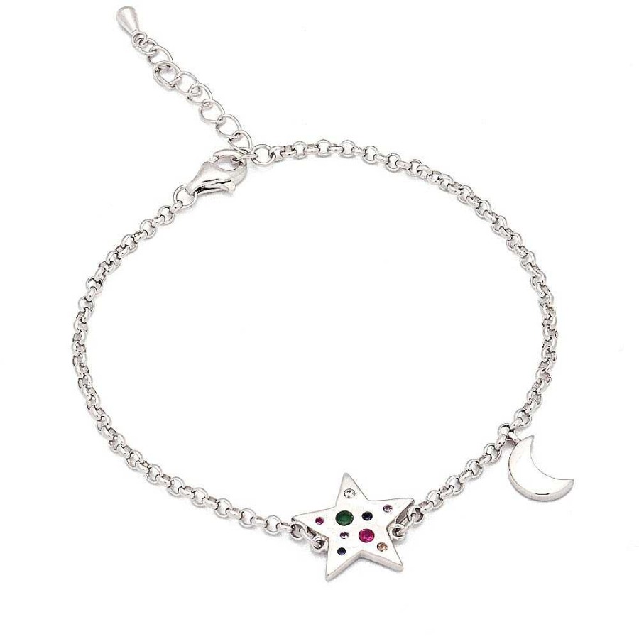 Pulseras Brillo | Pulsera Plata Con Cosmos