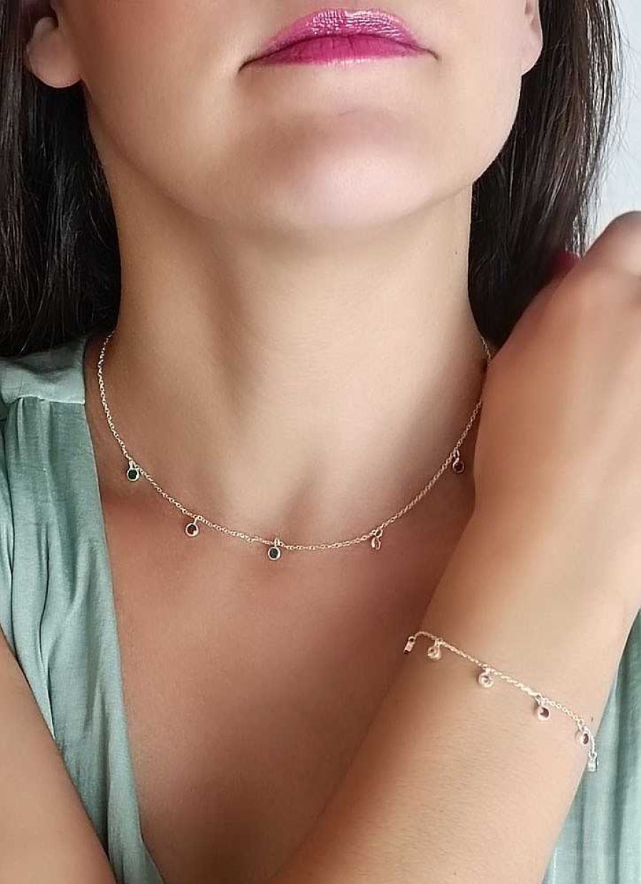 Collares Brillo | Gargantilla Plata Petit Chatons