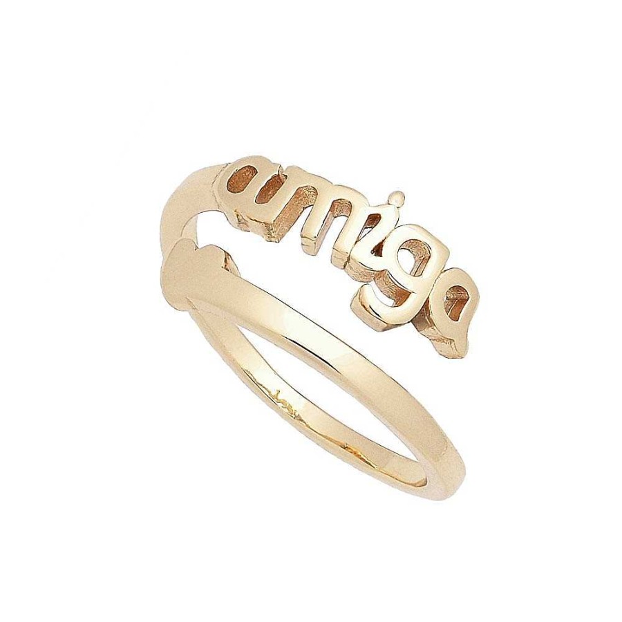 Anillos Brillo | Anillo Plata Amiga Dorado