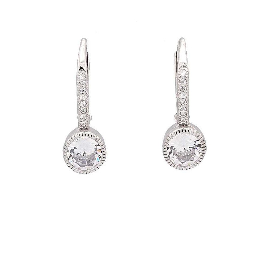 Pendientes Brillo | Pendiente De Plata Dormilona Chat N