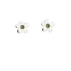 Pendientes Brillo | Pendientes Plata Presi N Flor Color Olivina