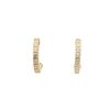 Pendientes Brillo | Pendientes Aro Plata In Line Dorado