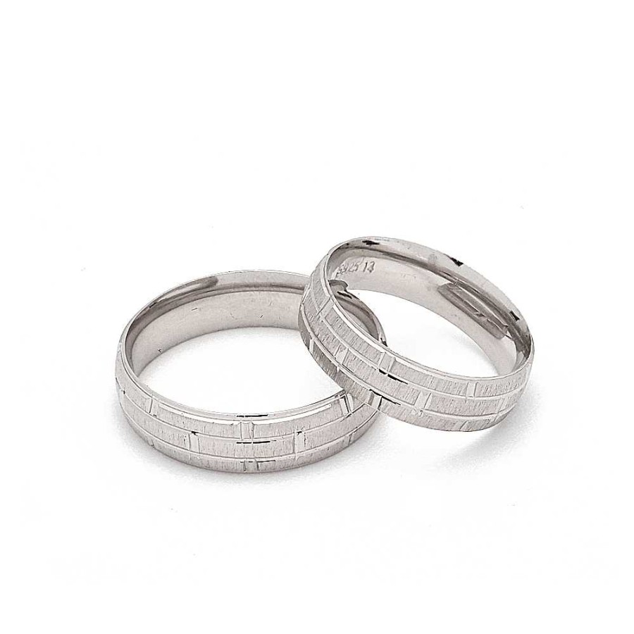 Anillos Brillo | Alianza De Plata Big Brick