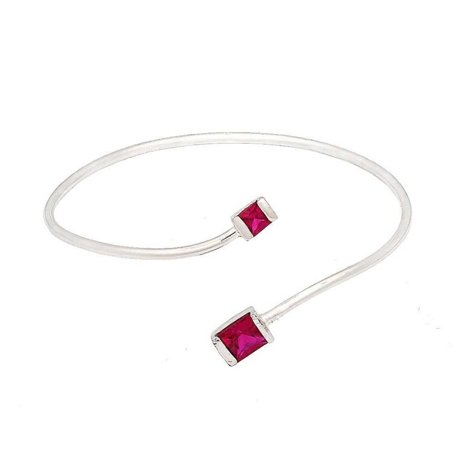 Pulseras Brillo | Pulsera Plata Anna Color Rub