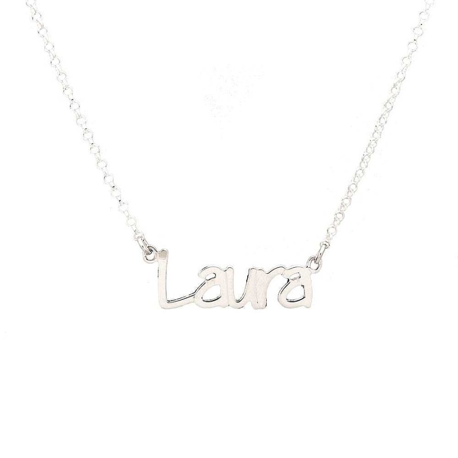 Collares Brillo | Gargantilla De Plata Personalizada Con Nombre