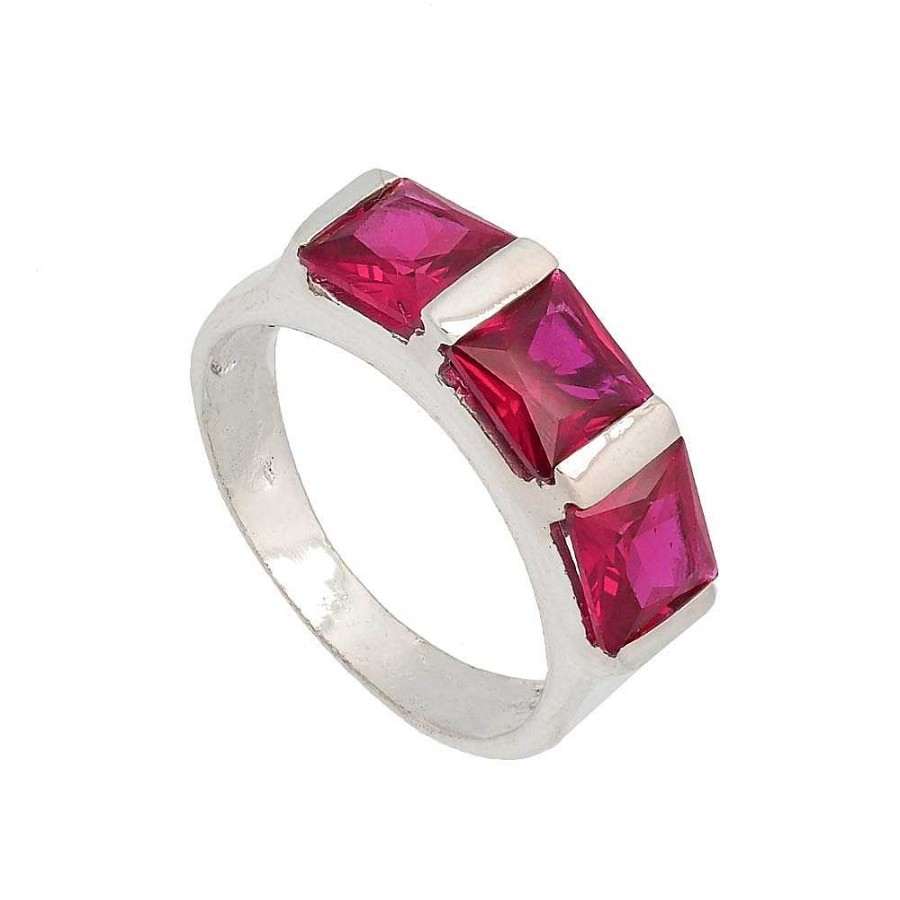 Anillos Brillo | Anillo Plata Anna Color Rub