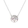 Collares Brillo | Gargantilla De Plata Rbol Frutos Multi