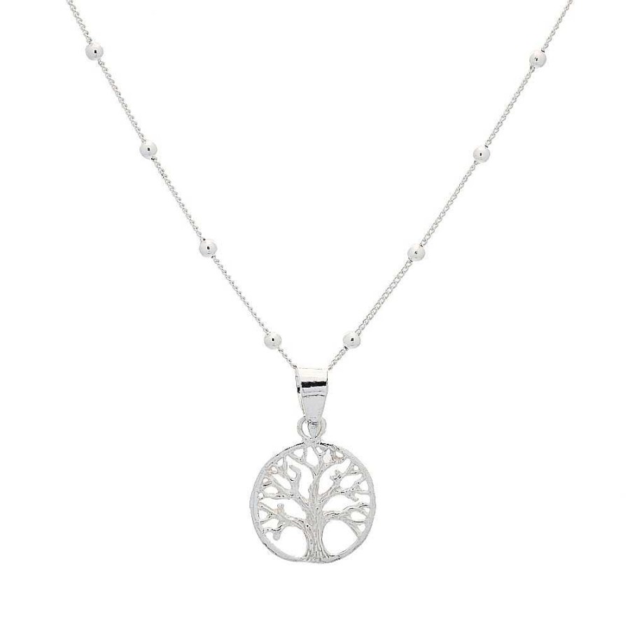 Collares Brillo | Gargantilla De Plata Rbol De La Vida Mini Tree